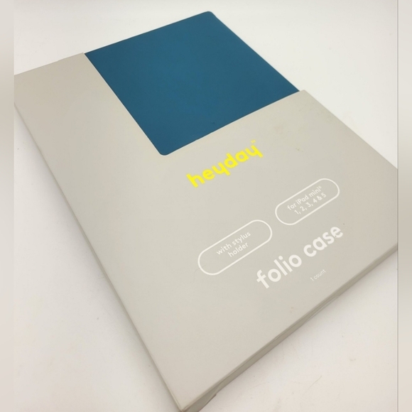 Blue iPad Mini 1-5 and Pencil Suede Case by heyday - Picture 4 of 5